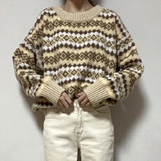 批发已出货 <b class='q'>韩国</b>chic搭配高洋气时髦小香风宽松毛衣休闲外套女