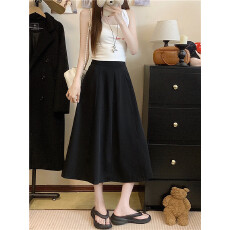 批发实拍大码<b class='q'>半身裙</b>春夏韩版ins高腰显瘦中长款垂感<b class='q'>百褶</b>大摆伞裙