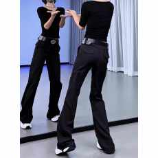 批发黑色窄版<b class='q'>修身</b>直筒<b class='q'>西装</b>裤女2025年秋季新款气质辣妹高腰阔腿工装裤