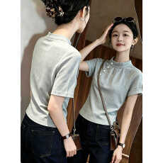 批发小众气质短袖<b class='q'>T</b><b class='q'>恤</b>女装2026夏季新款设计感小众通勤风百搭减龄小衫