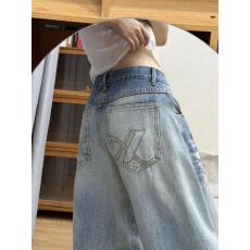 批发小个子美式复古口袋刺绣弯刀<b class='q'>牛仔裤</b><b class='q'>女</b>款夏季新款低腰裤子宽松<b class='q'>长裤</b>