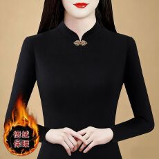批发2026秋冬时尚修身双面德绒打底衫女洋气保暖内搭半高领上衣
