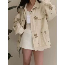 批发美式牛仔夹克外套女2025新春秋小个子设计感女款<b class='q'>街头</b>减龄宽松上衣