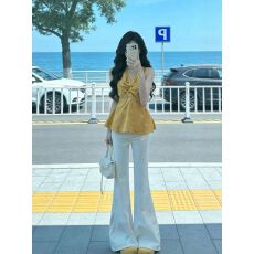 批发温柔风独特超好看<b class='q'>上衣</b>休闲<b class='q'>裤</b>两件套<b class='q'>装</b>减龄一整套ootd穿搭2026夏季