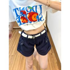 批发美式卷边工装短裤女夏季新款复古百搭时尚高级感直筒休闲三分裤子