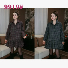 批发【鑫-蕾】春季新款韩版宽松显瘦裙摆设计感复古<b class='q'>格子</b>时尚百搭<b class='q'>衬衫</b>