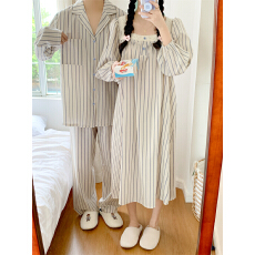 批发实拍实价 秋季<b class='q'>新款</b>情侣睡衣韩版宽松长袖休闲家居服