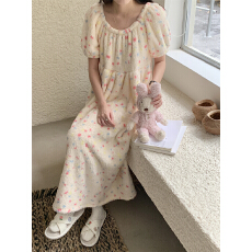 批发实拍实价 韩系简约舒适<b class='q'>睡衣</b>休闲宽松睡裙家居服