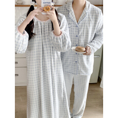 批发实拍实价 冬季新款<b class='q'>情侣</b><b class='q'>毛毛</b><b class='q'>睡衣</b>女韩系格子家居服