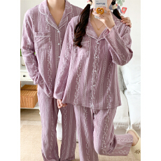 批发实拍实价 春季新款情侣睡衣<b class='q'>韩版</b>宽松长袖<b class='q'>休闲</b>家居服<b class='q'>套装</b>