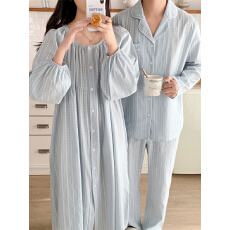 批发实拍实价 秋季新款情侣<b class='q'>睡衣</b>韩版宽松<b class='q'>长袖</b>休闲家居服套装