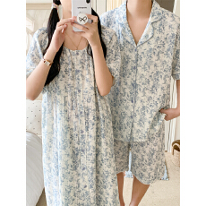 批发实拍实价 韩夏季新款套装情侣短袖休闲睡衣家居服