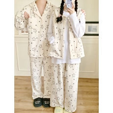 批发实拍实价 韩系毛绒简约舒适睡衣套装休闲宽松慵懒<b class='q'>家居服</b>