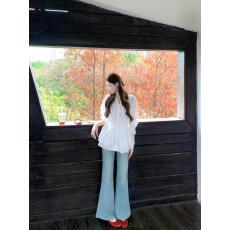 批发法式气质绝美长袖<b class='q'>衬衫</b>女装春季<b class='q'>衬衣</b><b class='q'>外套</b>褶皱独特收腰显瘦修身上衣