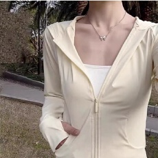 批发黄色冰丝<b class='q'>防晒</b>衣女款夏季修身收腰上衣瑜伽服轻薄<b class='q'>外套</b>开衫2026新款