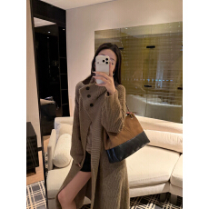 批发5werkwen 慵懒暖绒大被子 加厚大翻领/立领毛织<b class='q'>开衫</b>外套