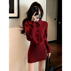 批发套头毛衣女韩系早秋穿搭宽松慵懒露肩针织衫收腰设计感斜肩上衣冬