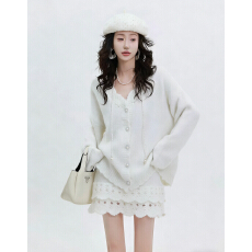 批发小香风韩系穿搭一整套时尚套装2025冬季新款巨好看时髦小个子女装