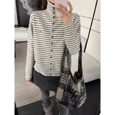 韩系小香风2025秋冬新款时尚洋气显瘦百搭针织衫毛衣打底上衣女