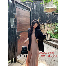 批发黄一粒 NORA STUDIO巴黎晚风黑色休闲宽松西装外套女西服上衣