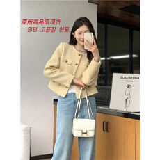 批发黄色短款小香风外套女2026春季新款高级感韩系宽松<b class='q'>百搭</b>上衣夹克