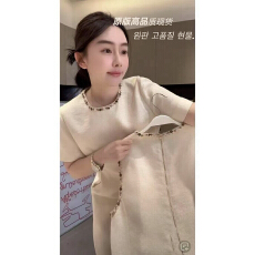 批发ZHUIMU.布朗尼夏季高级时尚气质感彩色<b class='q'>钉珠</b>小香风<b class='q'>连衣裙</b>ZM7271