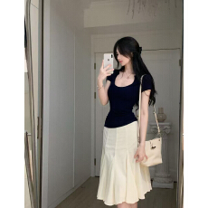 批发御姐范法式气质套装裙子女装春夏2026新款<b class='q'>中裙</b>独特超好看的半身裙