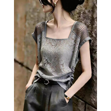 批发2026年夏季新款超火减龄绝美女装上衣今年漂亮独特超好看百搭上衣