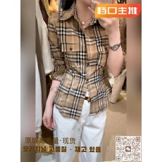 批发法式复古单排扣格子<b class='q'>衬衫</b>女2026年新款高级感气质翻领<b class='q'>长袖</b>上衣秋季