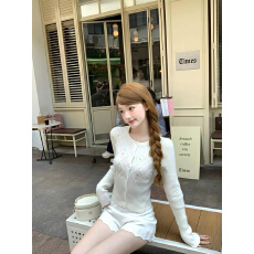 批发已出货 Q女家 迷迭花笺/千金感重工刺绣花朵毛衣开衫外套女秋季