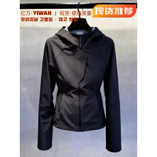 批发2026年秋季新款通勤风连帽拉链外套黑色<b class='q'>显瘦</b>小众气质时尚百搭上衣