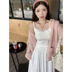 批发实拍实价大码女装春夏新款韩版百搭背心吊带半身裙两件套