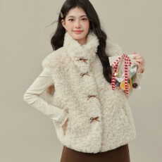 批发仿皮草毛毛外套马甲短款上衣女秋<b class='q'>冬</b>季新款