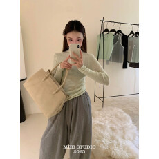 批发【MBH】头层牛皮时尚通勤多隔层通勤大容量托特包单肩手提包