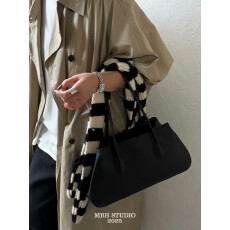 批发【MBH】小众极简马鞍包真皮高级感百搭托特包大容量手提包