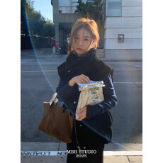 批发头层磨砂牛皮托特包韩国东大门小众菜篮子斜挎手提包(配肩带)