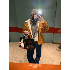 批发【MBH】ins博主同款大容量皮带扣托特包通勤手提单肩包(配肩带)