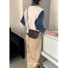 批发【MBH】头层植鞣牛皮马鞍包休闲<b class='q'>复古</b>单百搭真皮单肩斜挎包