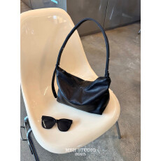 MBH慵懒软羊皮hobo包小众大容量托特包斜挎单肩包