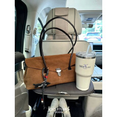 MBH磨砂皮撞色翻盖法棍包大容量通勤手提单肩包