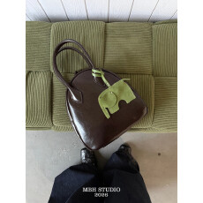 批发【MBH】油蜡牛皮小众贝壳包日韩百搭斜挎手提包(配肩带)