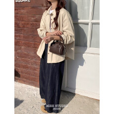 批发泡泡纹头层羊皮肌理感保龄球包小众设计百搭手提斜挎包(配肩带)