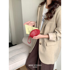 批发【MBH】mini零钱包植鞣牛皮耳机包迷你手拿包钥匙包