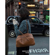 批发【MBH】韩国东大门小众波士顿枕头包大容量通勤单肩包