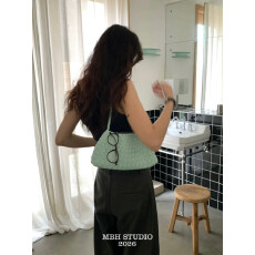 批发手工编织少女心托特包春夏小清新腋下单肩包(配收纳袋)