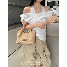 原价199.99! 飞织布篮子包百搭度假风镂空手提包配收纳袋