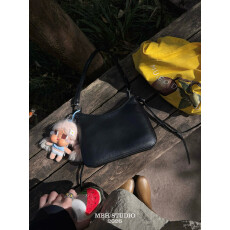 Jennie同款简约小众设计风琴包头层牛皮高级感百搭单肩包配肩带
