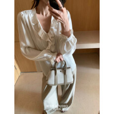 进口帆布拼牛皮撞色花园包mini托特包休闲老钱风手提包配肩带