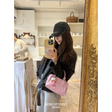 MBH26新款头层油蜡牛皮波士顿枕头包春夏迷你手提包