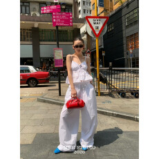 MBH简约法式小号腊肠包气质百搭真皮斜挎手提包配肩带